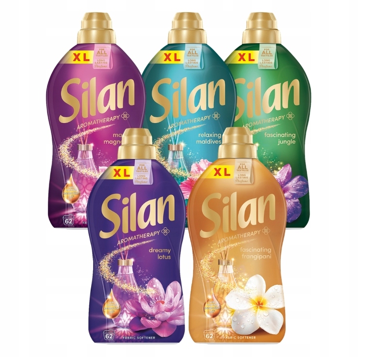 Silan Aromatherapy Płyn do płukania MIX 5x 1,364l