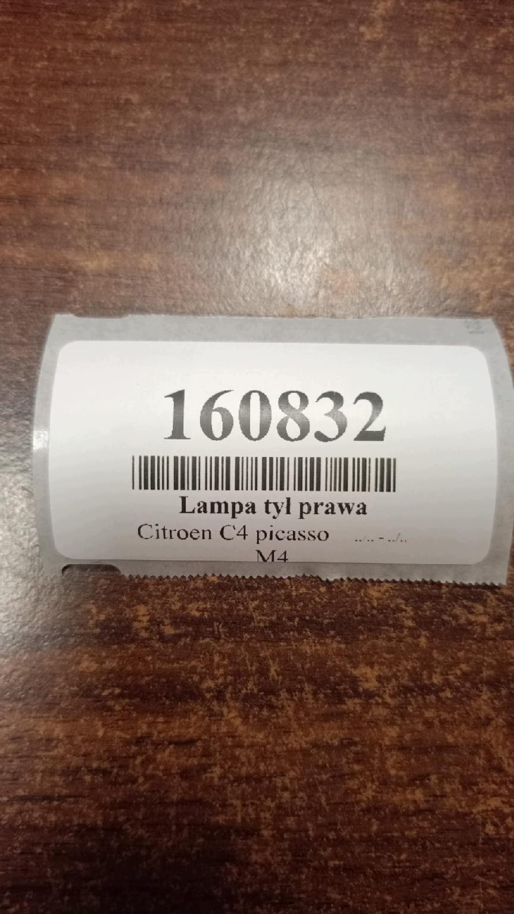 CITROEN C4 PICASSO light right rear part 9653547480