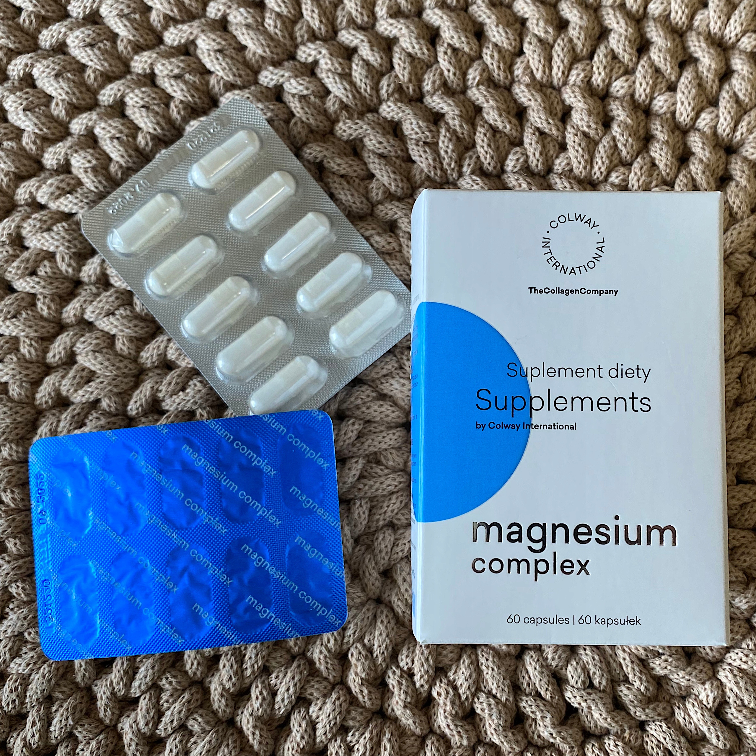 MAGNEZ: cytrynian magnezu, glicynian magnezu , mleczan magnezu + B6 COLWAY Marka Colway