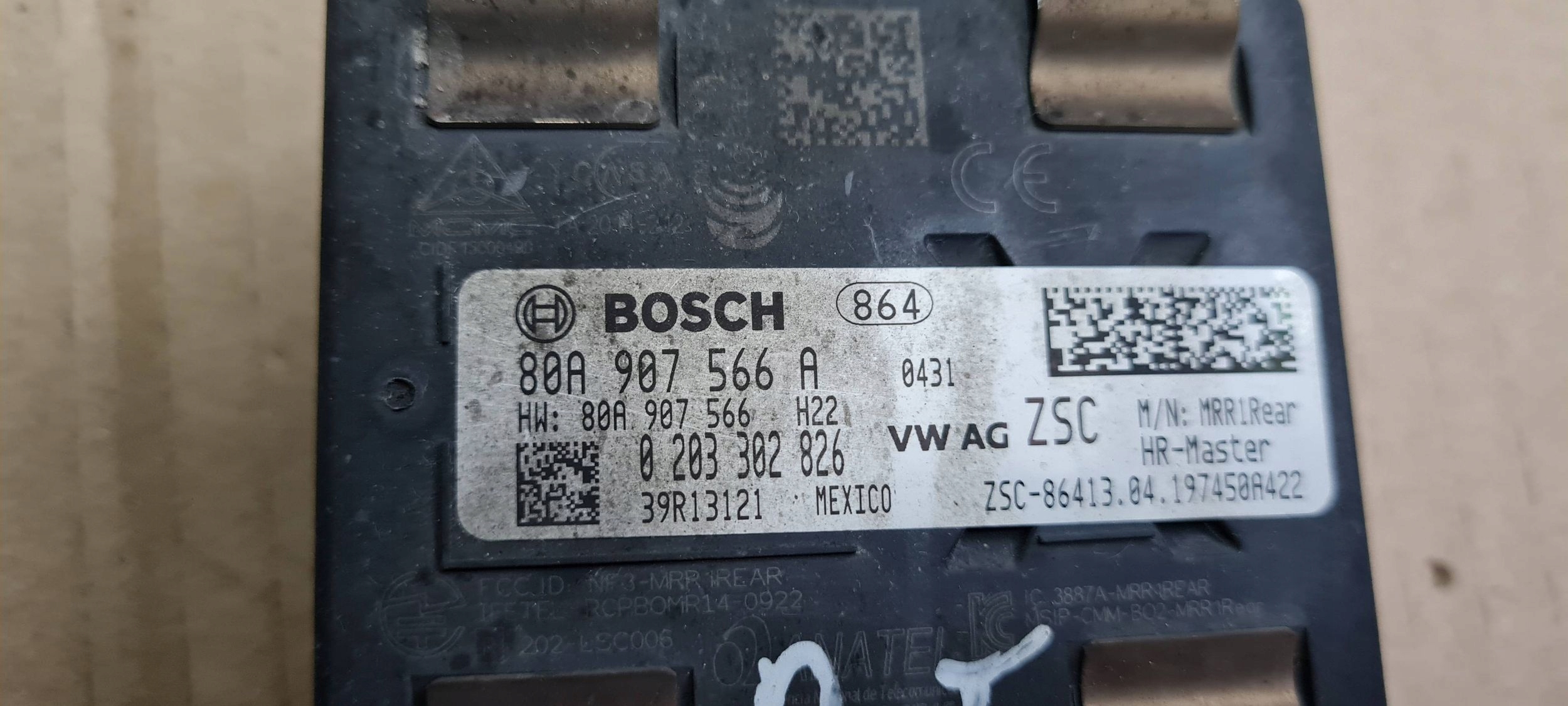 SQ5 80A Q5 ASYSTENT changes supports RUCHU RADAR right rear part 80A907566A