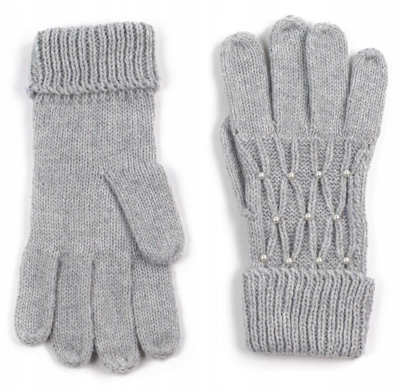 

Szaleo wełniane Rękawiczki z perełkami rk13444-2