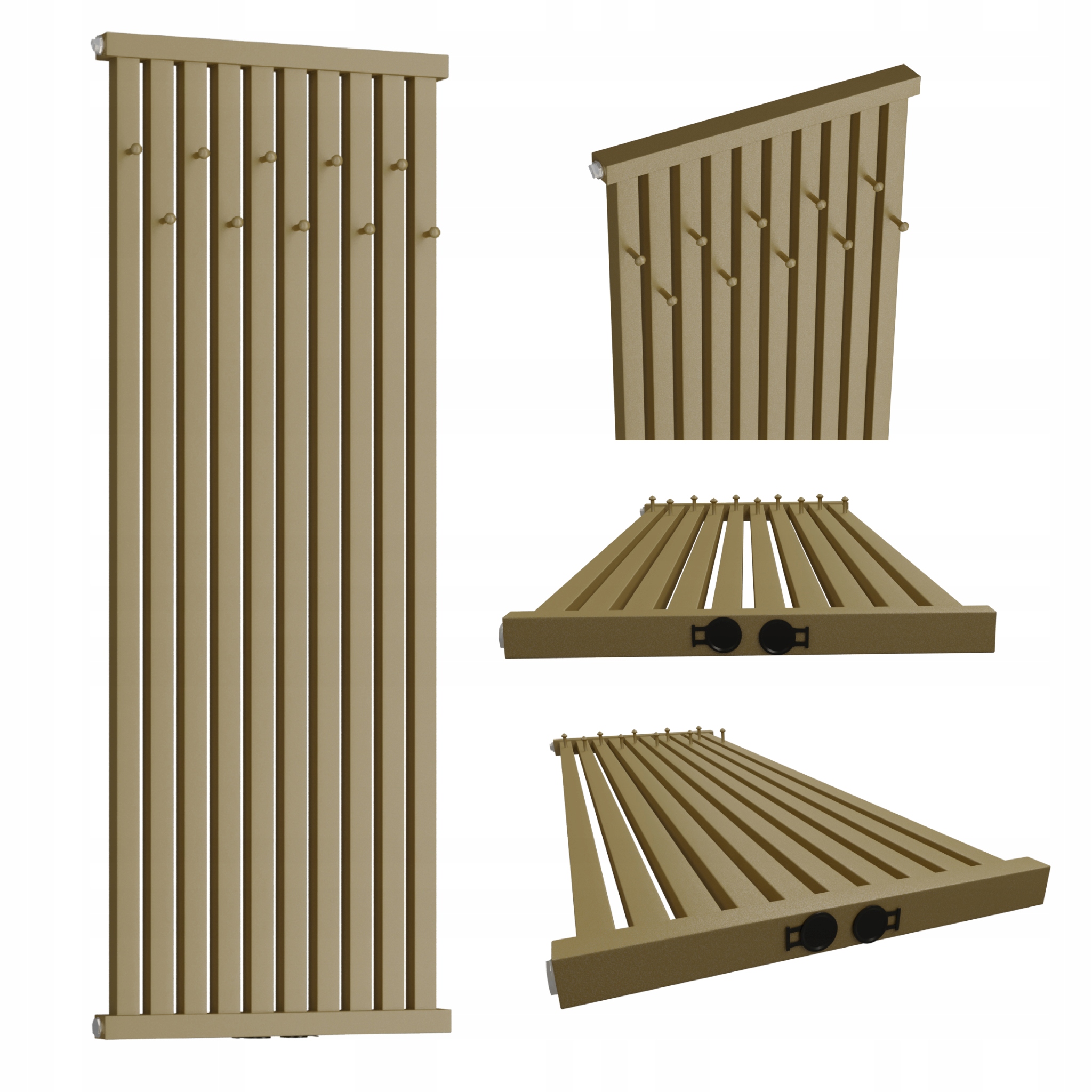 Dekorativní radiátor s věšáky Radiator Hook 180x46 Quartz 2