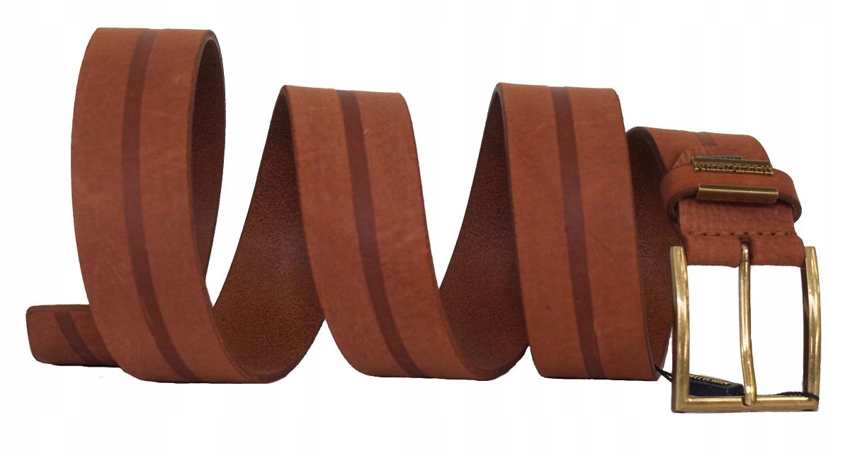 Hnědý kožený opasek Wittchen pro džíny XL92-8M-358