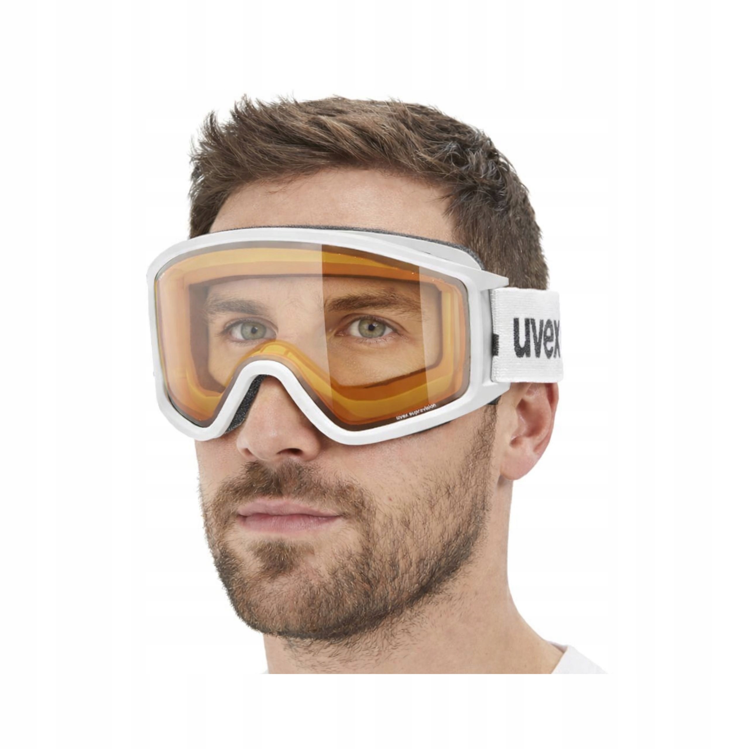 Unisex lyžařské brýle (kat. S2) uvex g.gl 3000 Lgl Bílé pro jízdu v noci