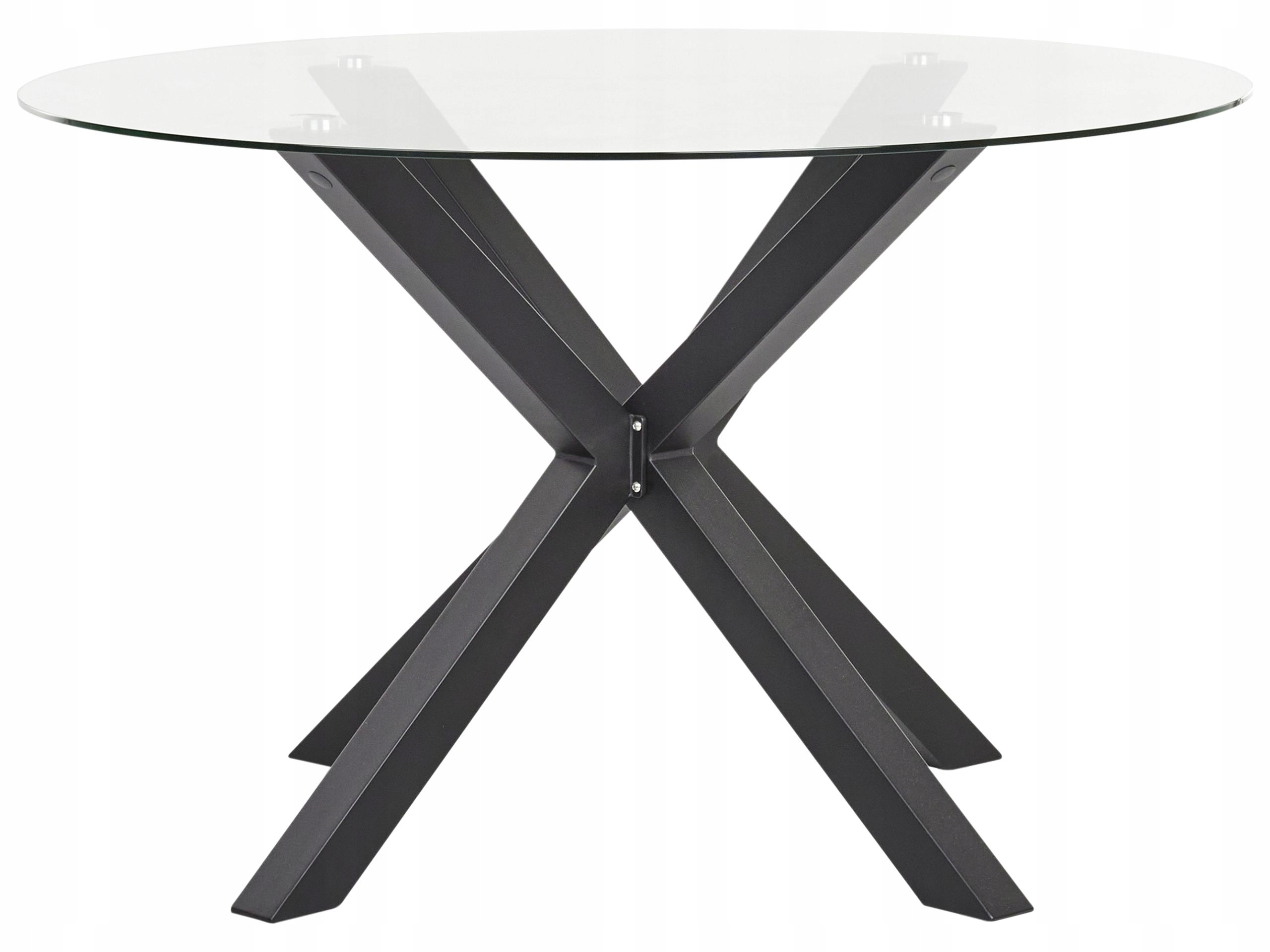 Stół ogrodowy okrągły 120 cm czarny