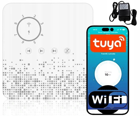 Sterownik do nawadniania podlewania ogrodu Tuya WiFi Auto Timer 8 stref