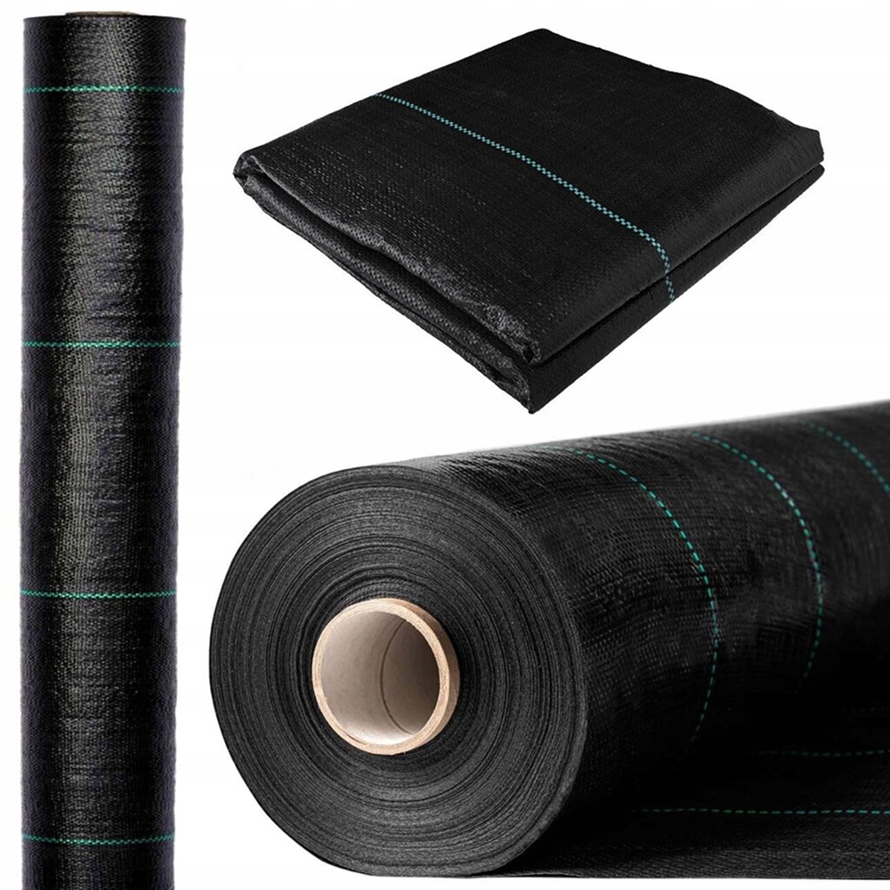 Agrotkanina 90g 1,6x50m agrowłóknina czarna mocna Uv 3% antychwastowa