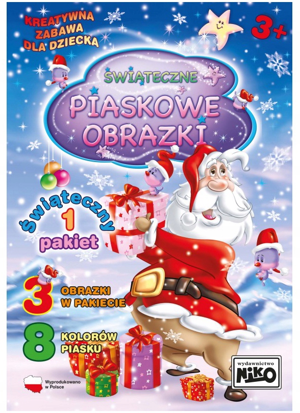 

Piaskowe Obrazki Świąteczne Mikołaj choinka