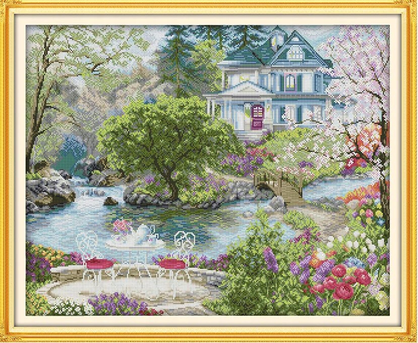 Křížková výšivka počítaná sada (kanva, mulina)