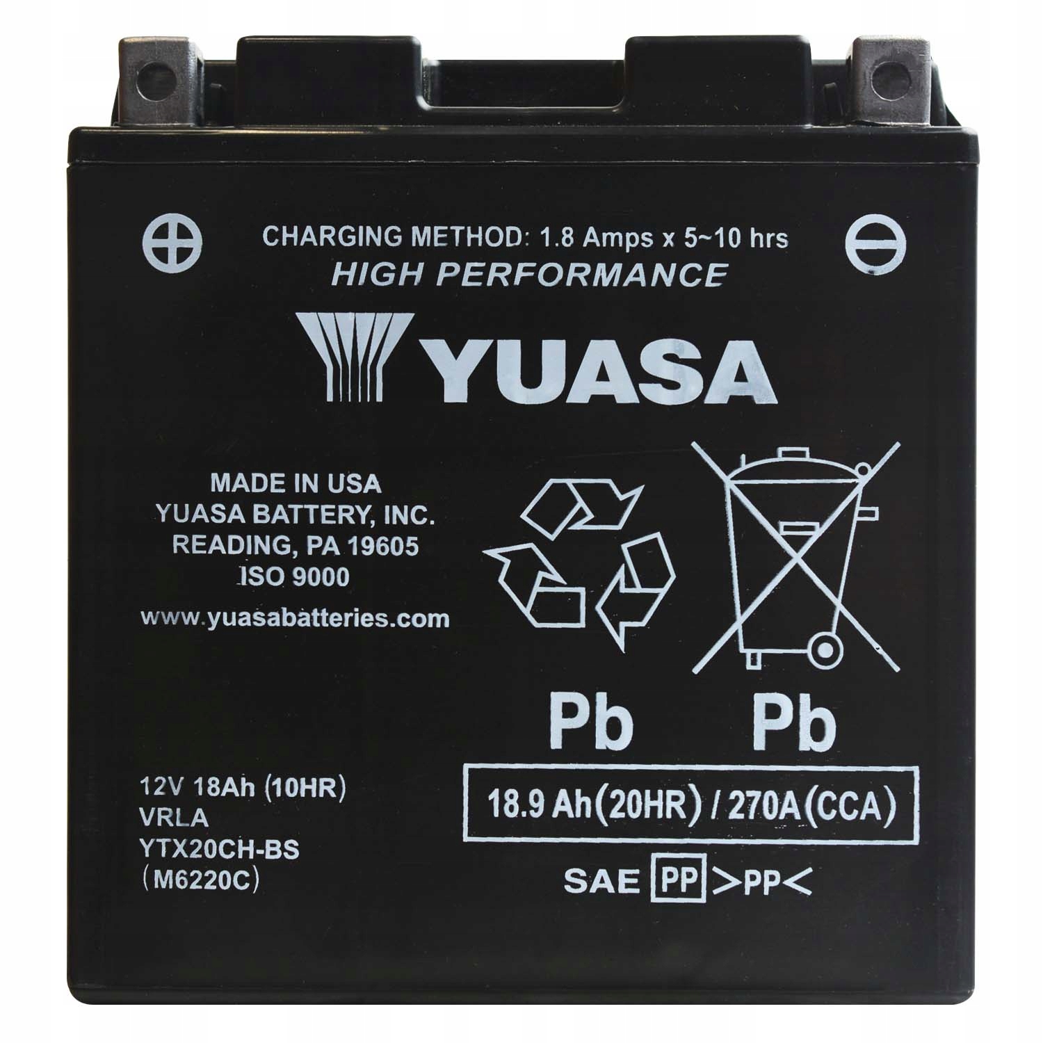 Yuasa YTX20CH-BS 12V 18,9AH 270A Uruchomiony!!!