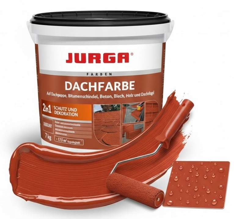 Papa w płynie Dachfarbe 7 kg elastyczna farba hydroizolacyjna i dekoracyjna