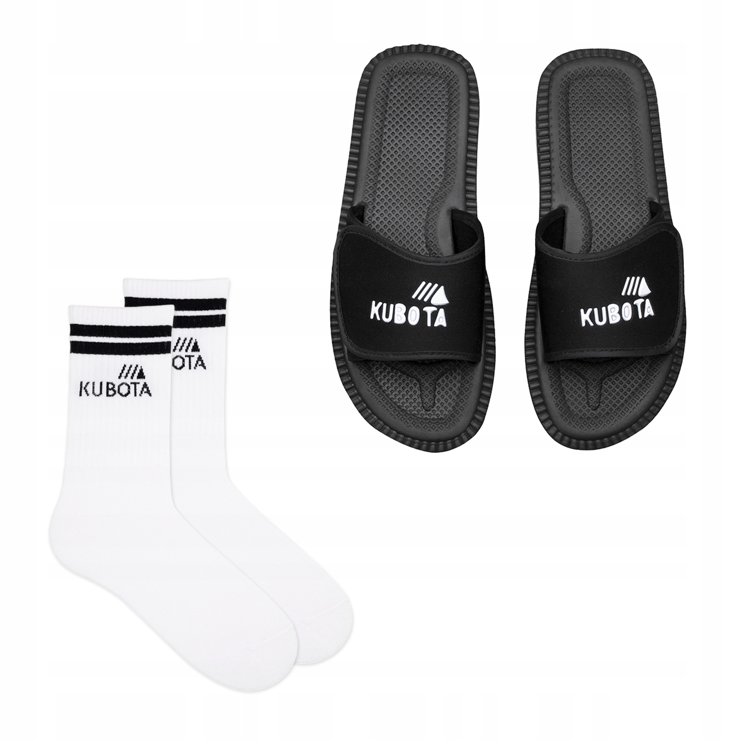 

Klapki Damskie Kubota Czarne 37 Skarpety zestaw