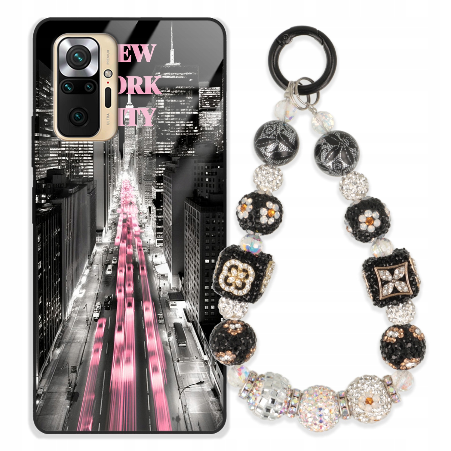 Puzdro Pre Xiaomi Redmi Note 10 Pro Max Glas Kľúčenka Štýlové Prémiový Dizajn