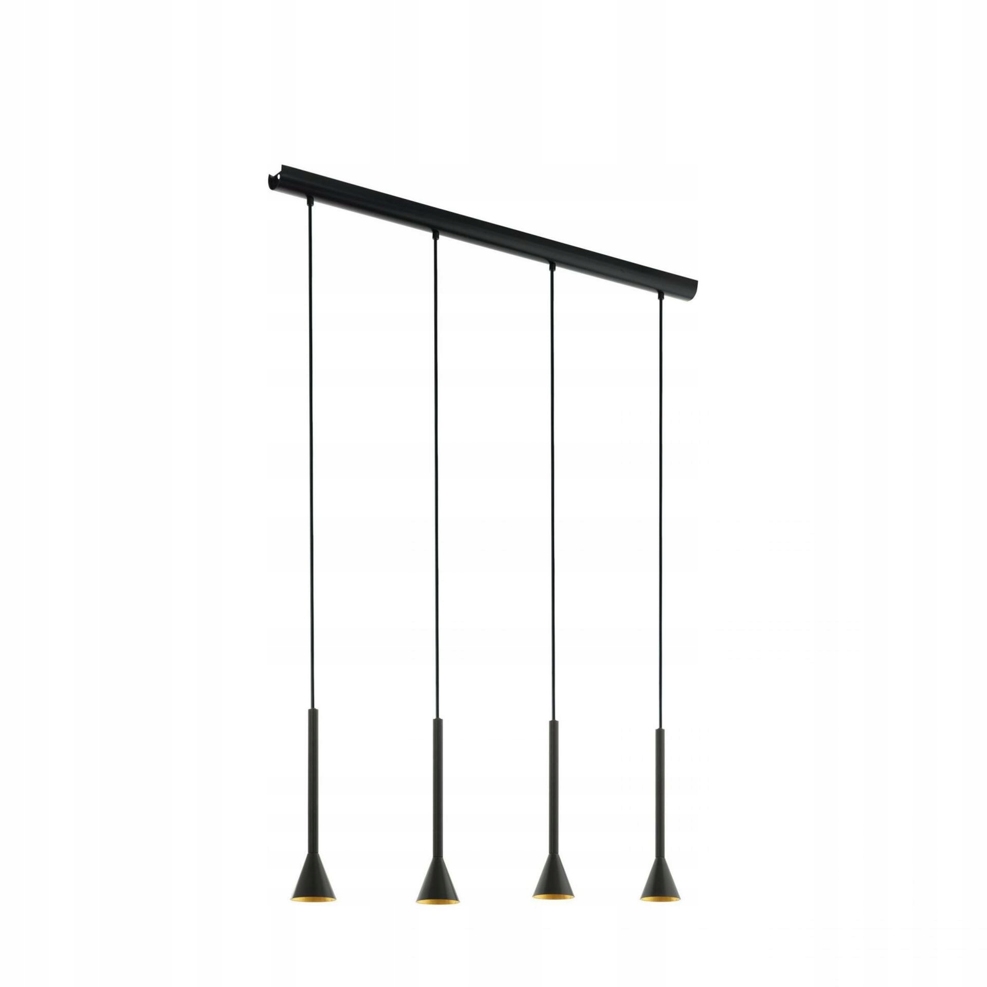 Závesné svietidlo Eglo Cortaderas čierna/zlatá 4xGU10 Led 20W