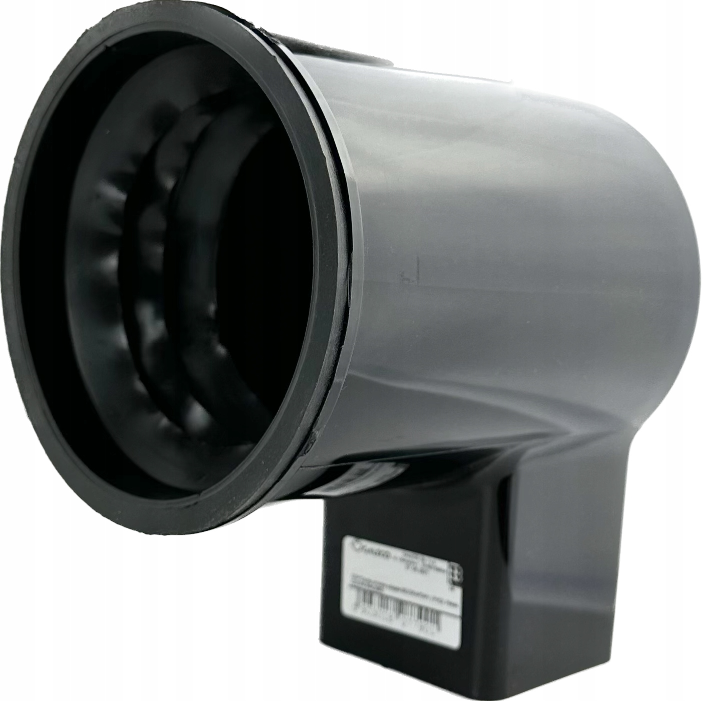 Pvc adaptér redukce z trubky o průměru 110 mm na 70 x 80 mm Galeco PVC2 černý 9005