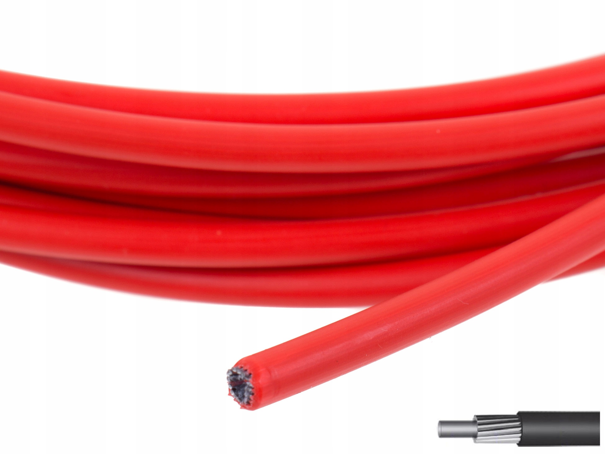 Pancerz Linki Hamulca Verso Teflon 5mm Czerwony