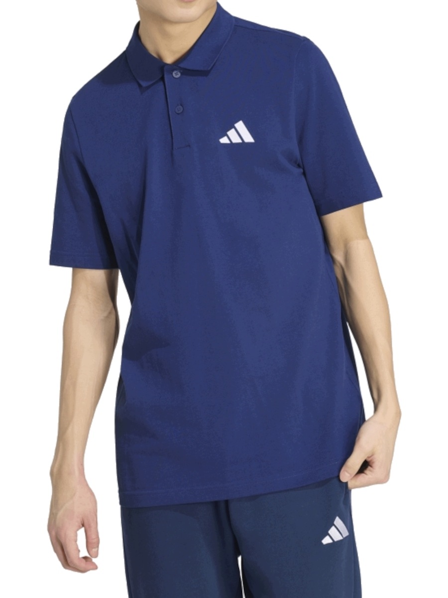 Tričko pánské Adidas KW8243 polo modré sportovní bavlněné M