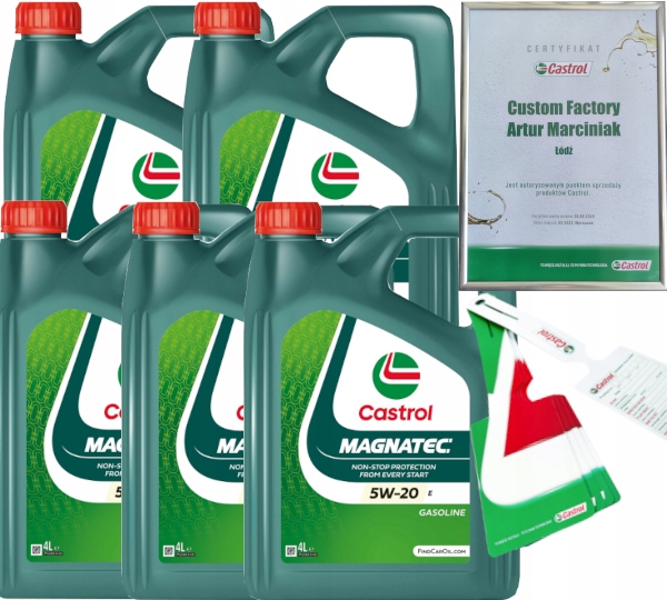 CASTROL MAGNATEC 5W20 E 20L FORD WSS-M2C948-B + ZAWIESZKA