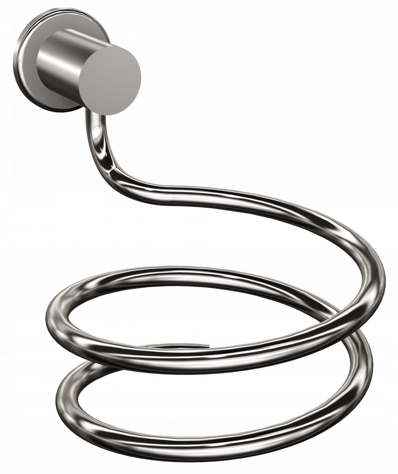 Věšák na vysoušeč vlasů závěsný chrom