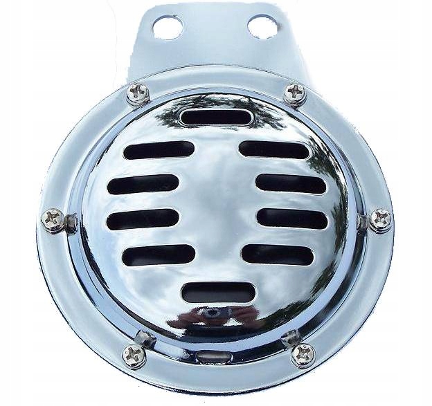 KLAKSON SYGNAŁ DŹWIĘKOWY CHROMOWANY GRIL 6V 12V