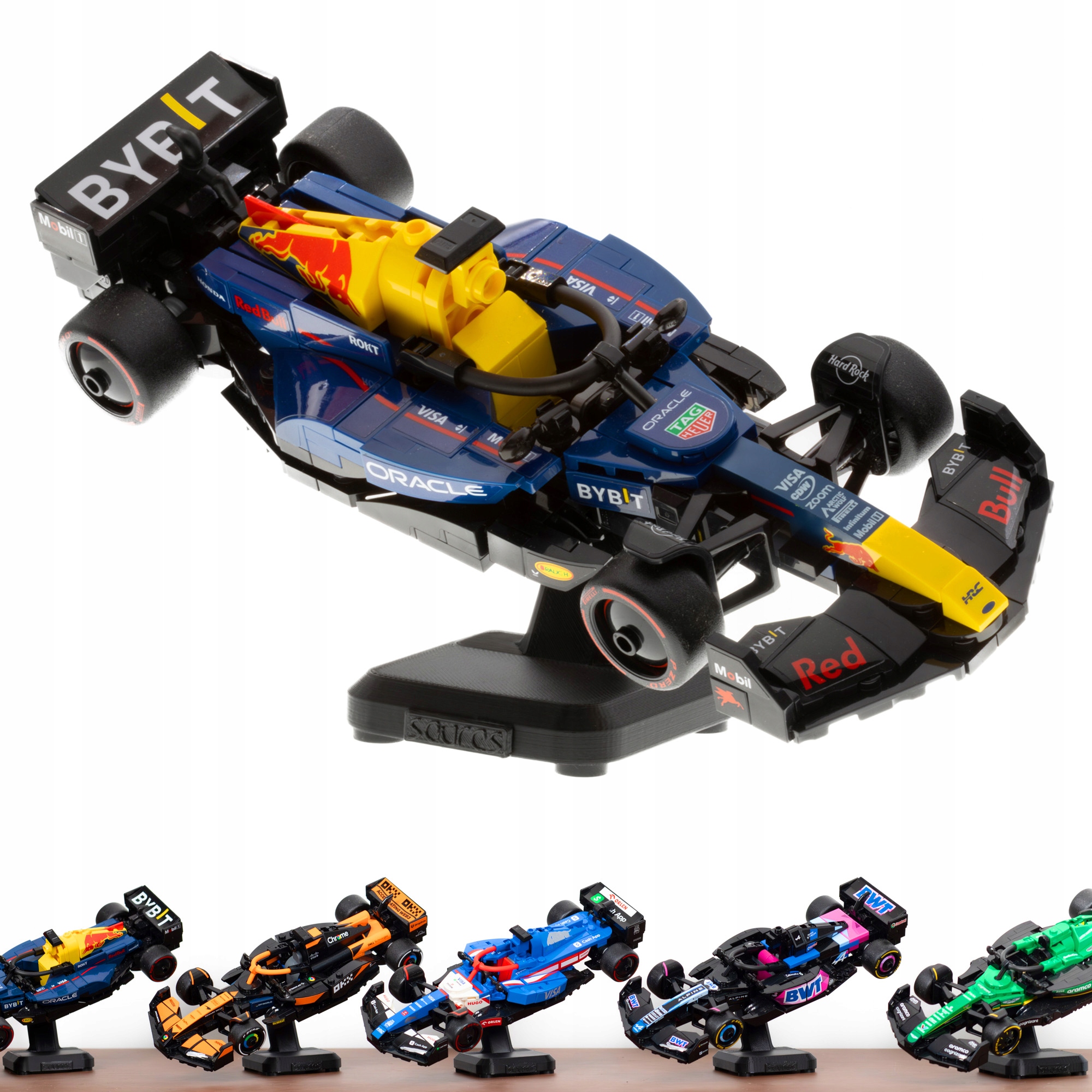Stojak na formułe LEGO Speed Champions F1 | Podstawka pod model auto
