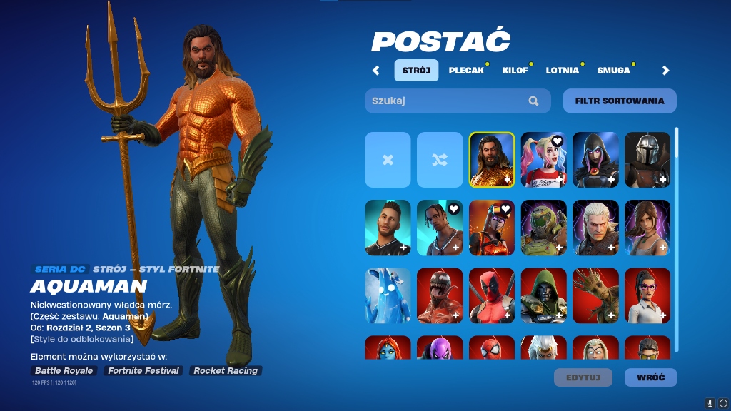 KONTO FORTNITE TRAVIS OG SKINY 500 SKIN BANANEK VDOLCE LEWIATAN MARVEL System operacyjny Linux macOS Windows inny