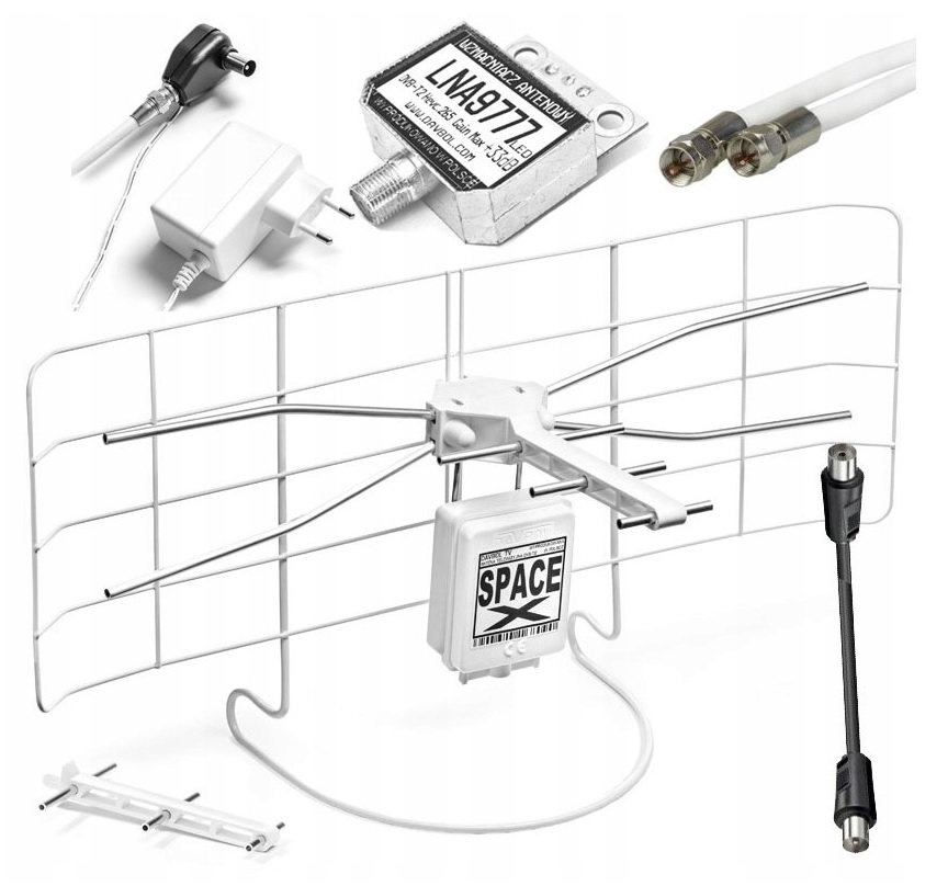 Najmocniejsza Antena pokojowa SpaceX 5mb na 80 100km od nadajnika Pl DVB-T2