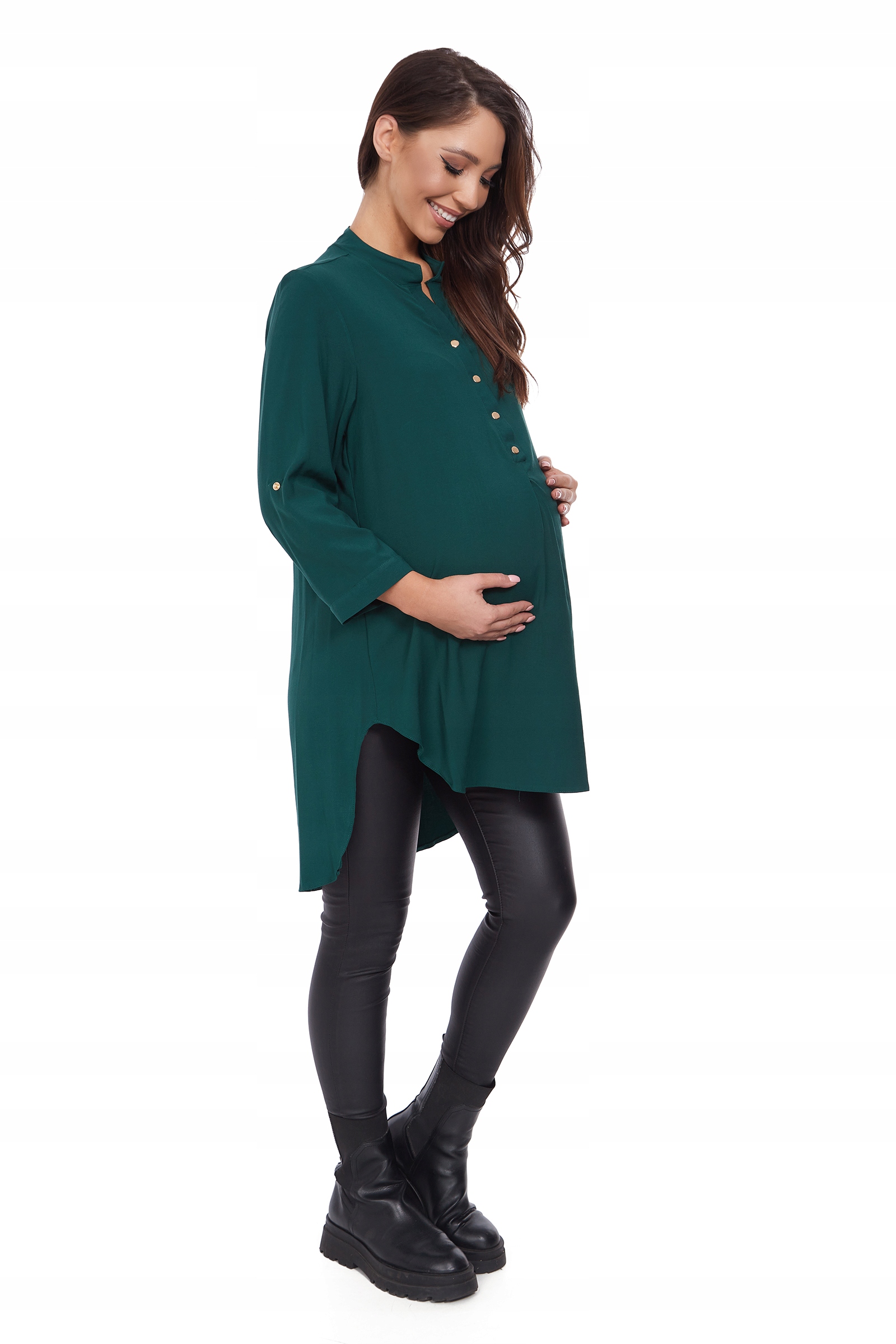 Свободное асимметричное платье - туника для беременных R-36 Mark Other Brand