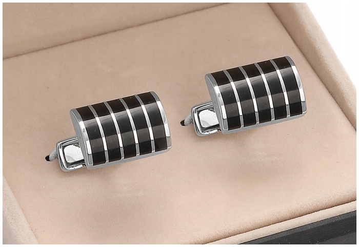 KLASYCZNE Męskie Spinki Mankietów PUDEŁKO SK5-23