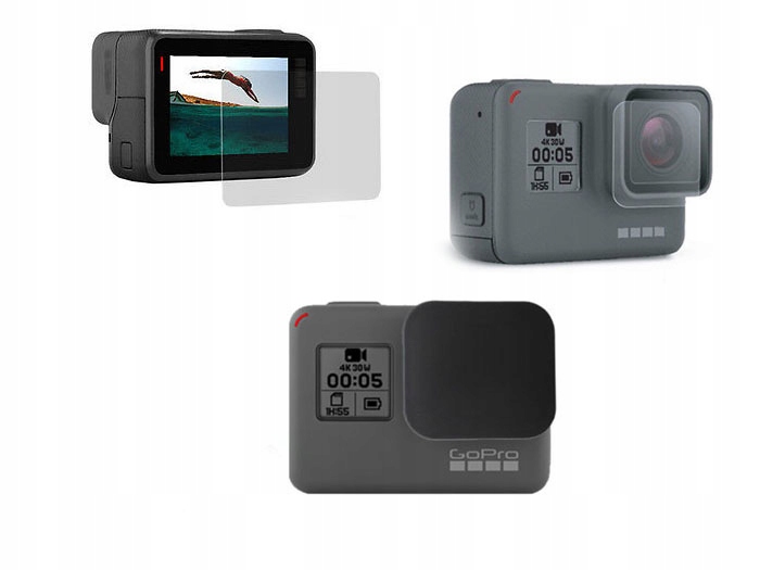 

Zestaw 3w1 Osłona Dekielek do GoPro Hero 7 6 Black