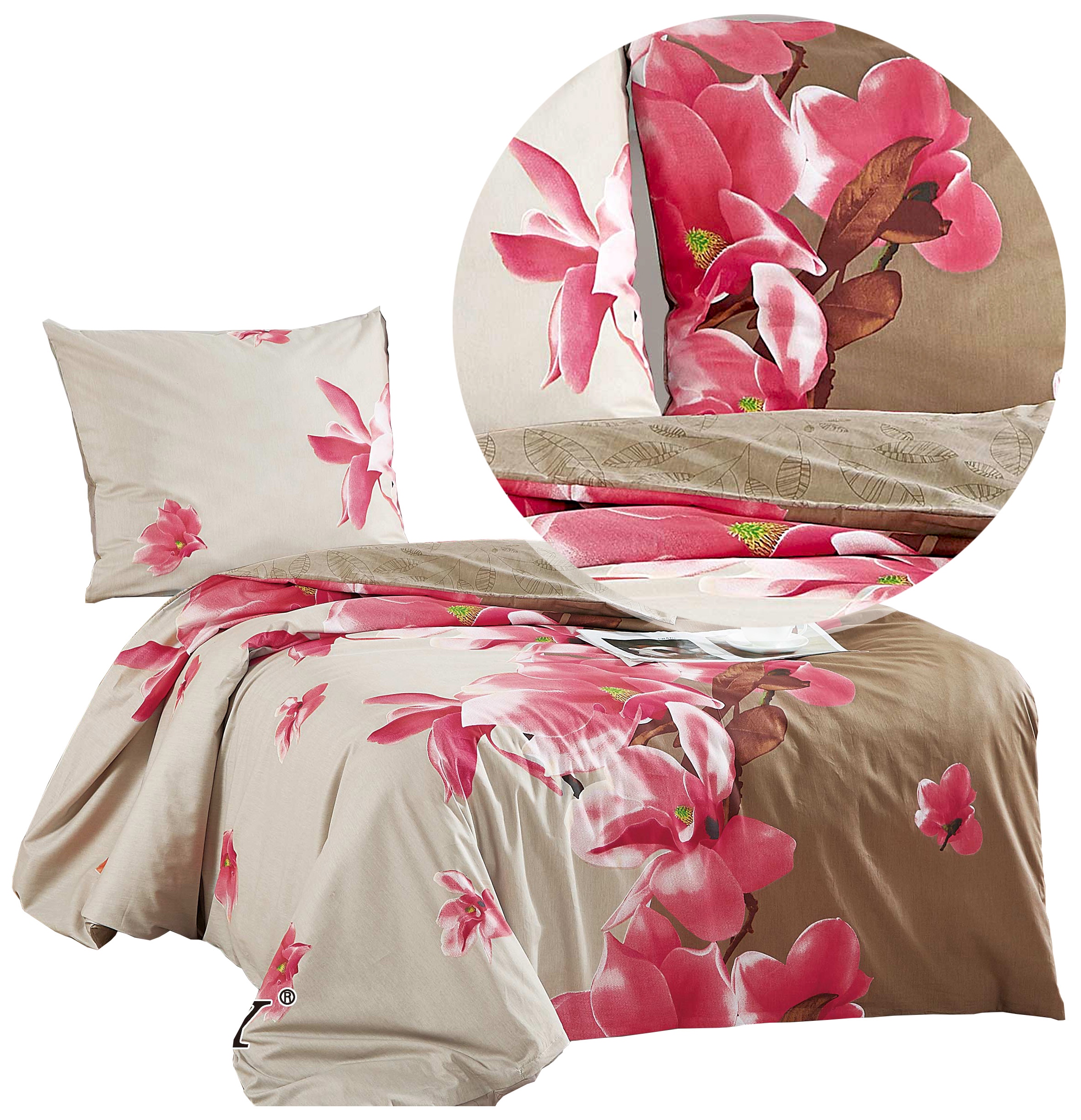 Komplet pościeli 140x200 Elway 4995 100% Bawełna Satynowa Nowe