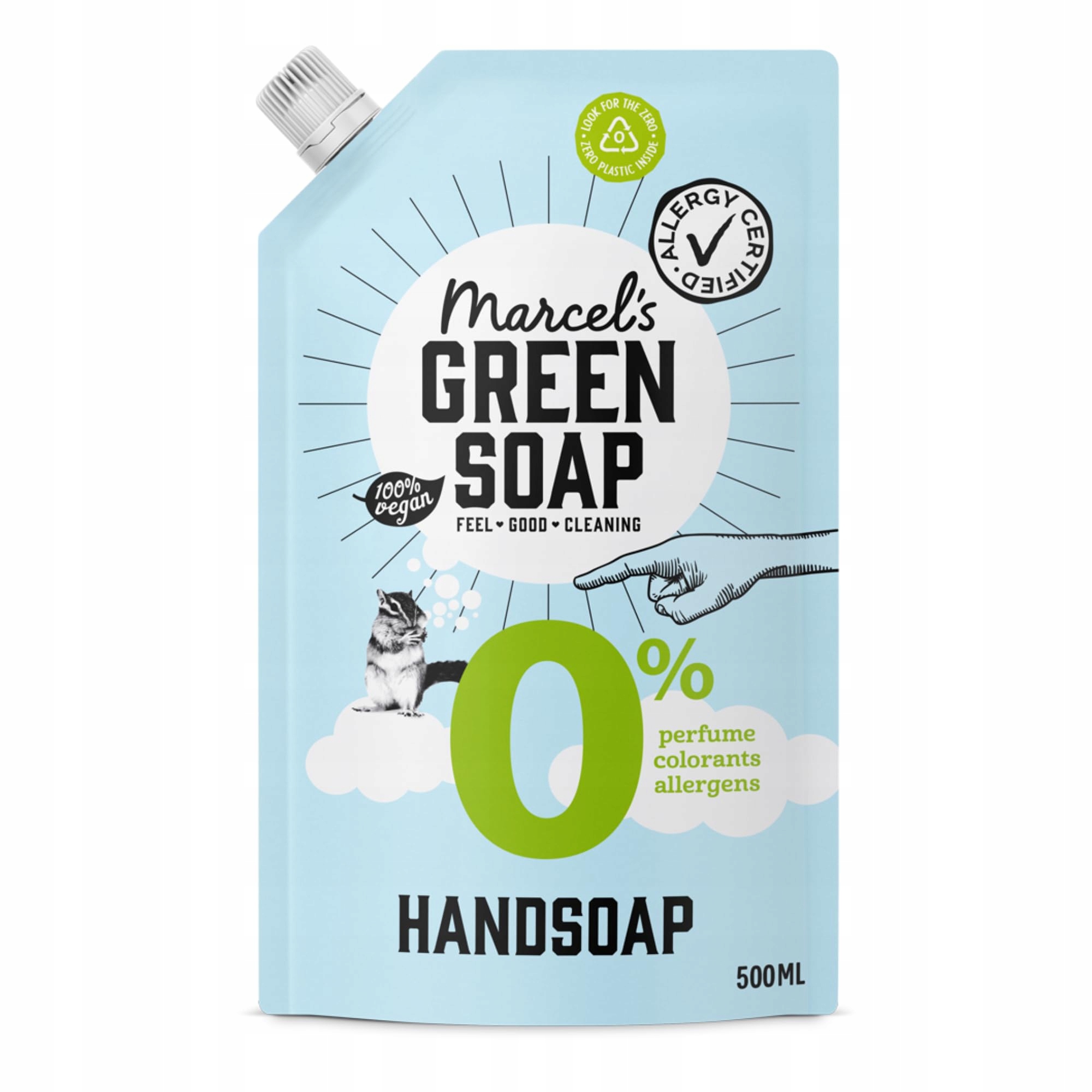 Mýdlo na ruce Marcel S Green Soap 0 % 500 ml Ekologické Veganské