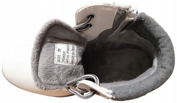 BUTY DK TRAPERY YOKER WHITE ROZM 39 - OCIEPLONE Rozmiar 39