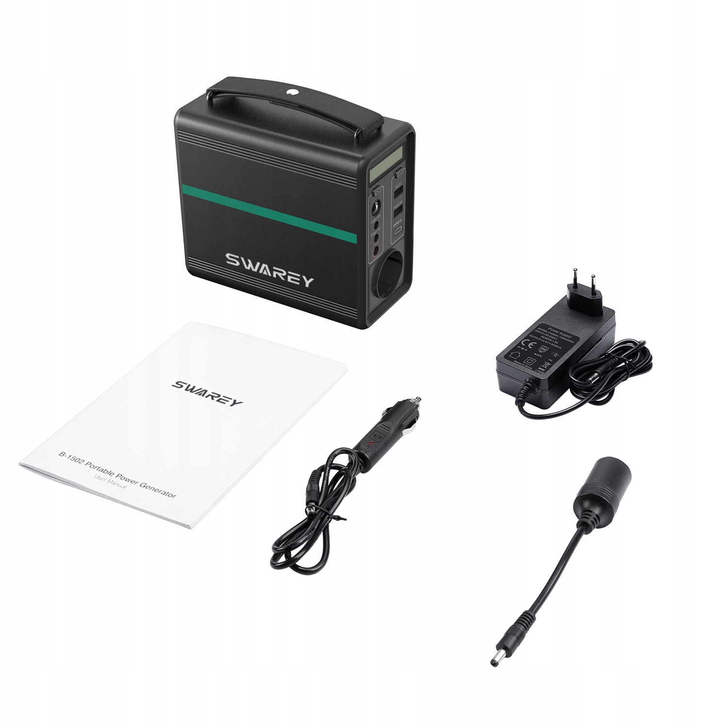 STACJA ZASILANIA SWAREY 166Wh Solar GENERATOR TYPE-C QC3.0 Rodzaj power bank