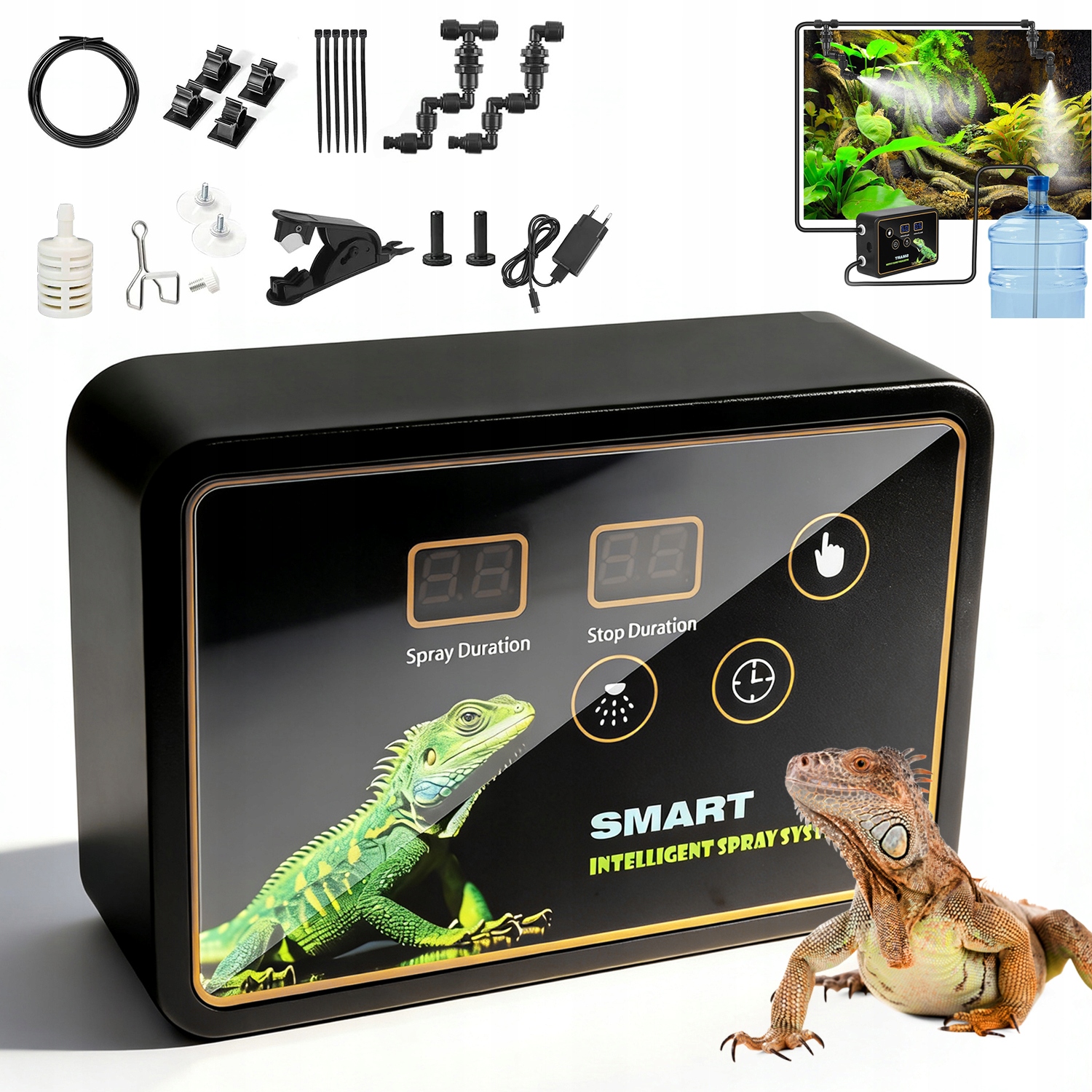 Levně Inteligentní Zavlažovač Pro Terárium Plazů S Nastavitelnou Tryskou