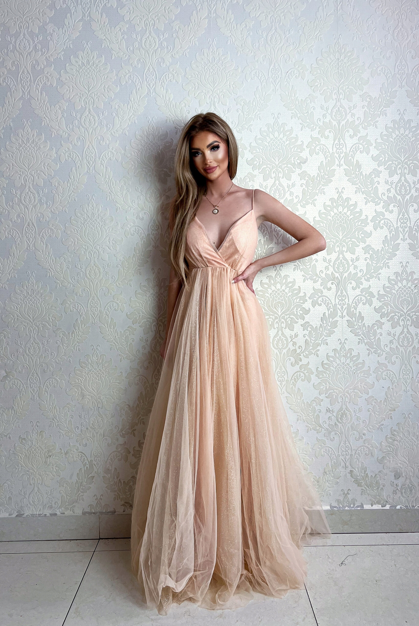 Dlouhé Zlaté Svatební Hostina Šaty Marry Šaty 36 S