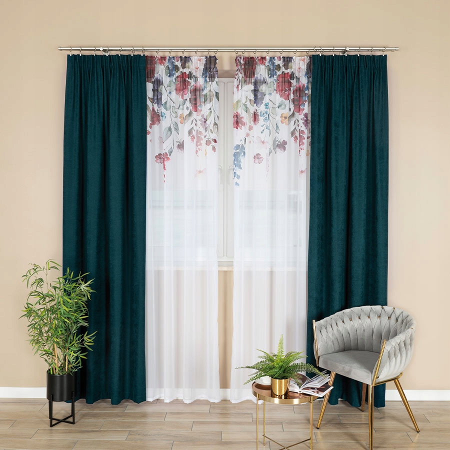 Jolanda Hotová záclona na pásku, šířka 140 x výška 250 cm, tkanina Wo