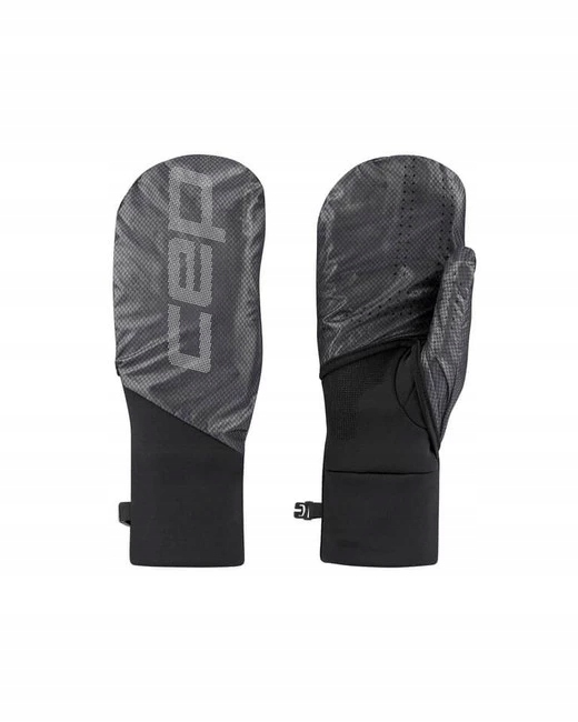 Cep Rukavice Pro Run Gloves 2v1, černé [Velikost L]