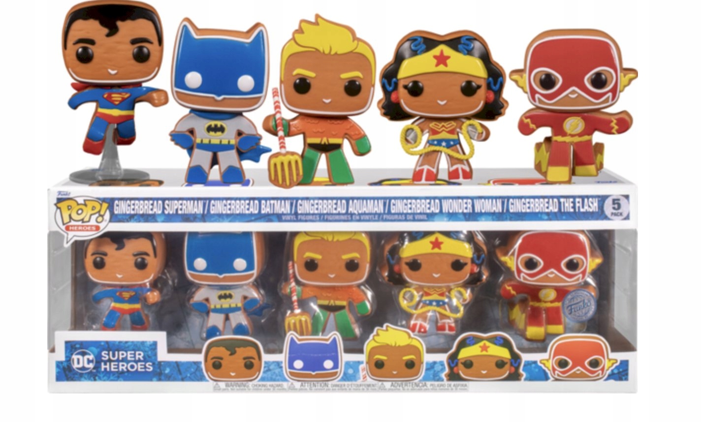 Funko 66450 DC Xmass Deluxe 5pack perníková edice
