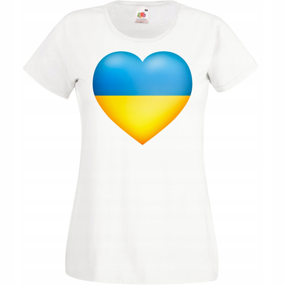 

Koszulka Ukraina Ukraine flaga S biała