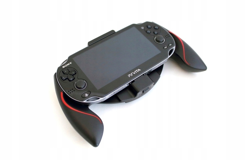 You2K Grip wygodny uchwyt handgrip do konsoli PS Vita Fat czarno-czerwony