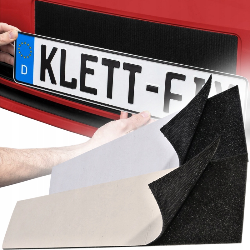 Ramki Do Tablic Rejestracyjnych Na Rzep Uchwyty Mocowanie Niewidoczne 2SZT