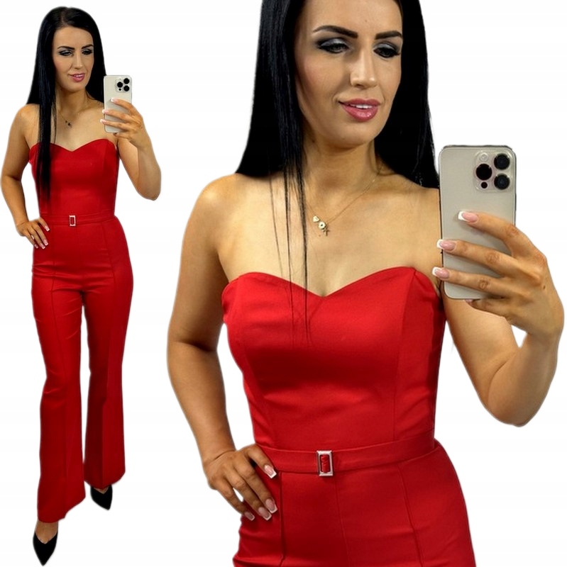 Dámská elegantní korzetová kombinéza na Svatební Hostina na párty, červená, velikost S