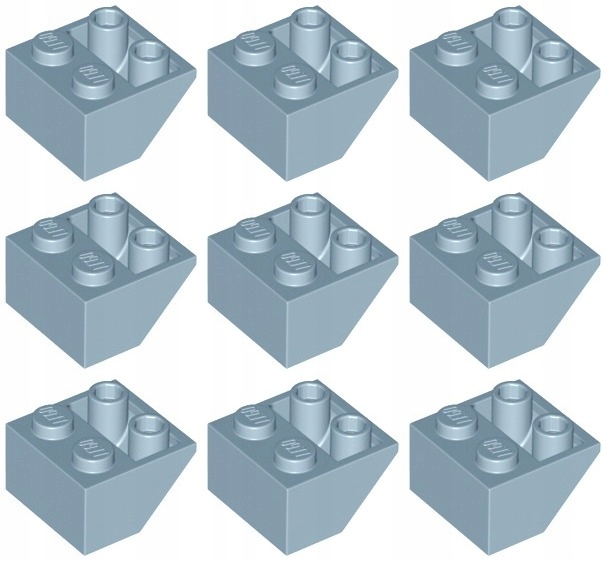 

Lego 3660 Skos Odwrócony 2x2 sand blue (10g) 9 szt