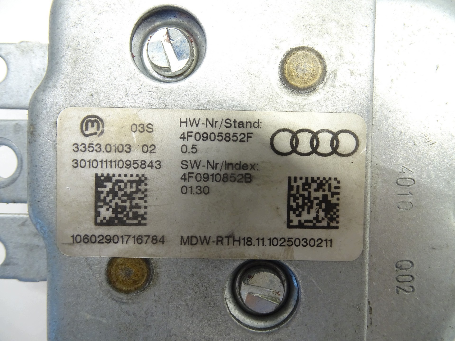 BLOKADA RYGIEL des Lenkrads AUDI A6 C6 Q7 4L 4F0905852F