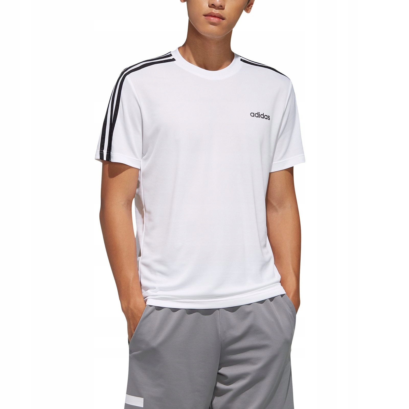 

Koszulka męska adidas Bandes D2M 3 Stripes FL0356