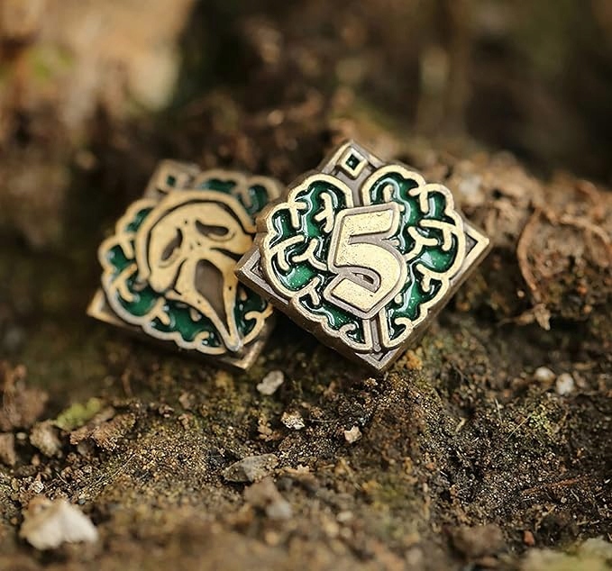 POCZYTALNOŚĆ SANITY 5 METALOWA MONETA ZAMIENNIK DO ARKHAM HORROR 1 SZT Producent RGFK