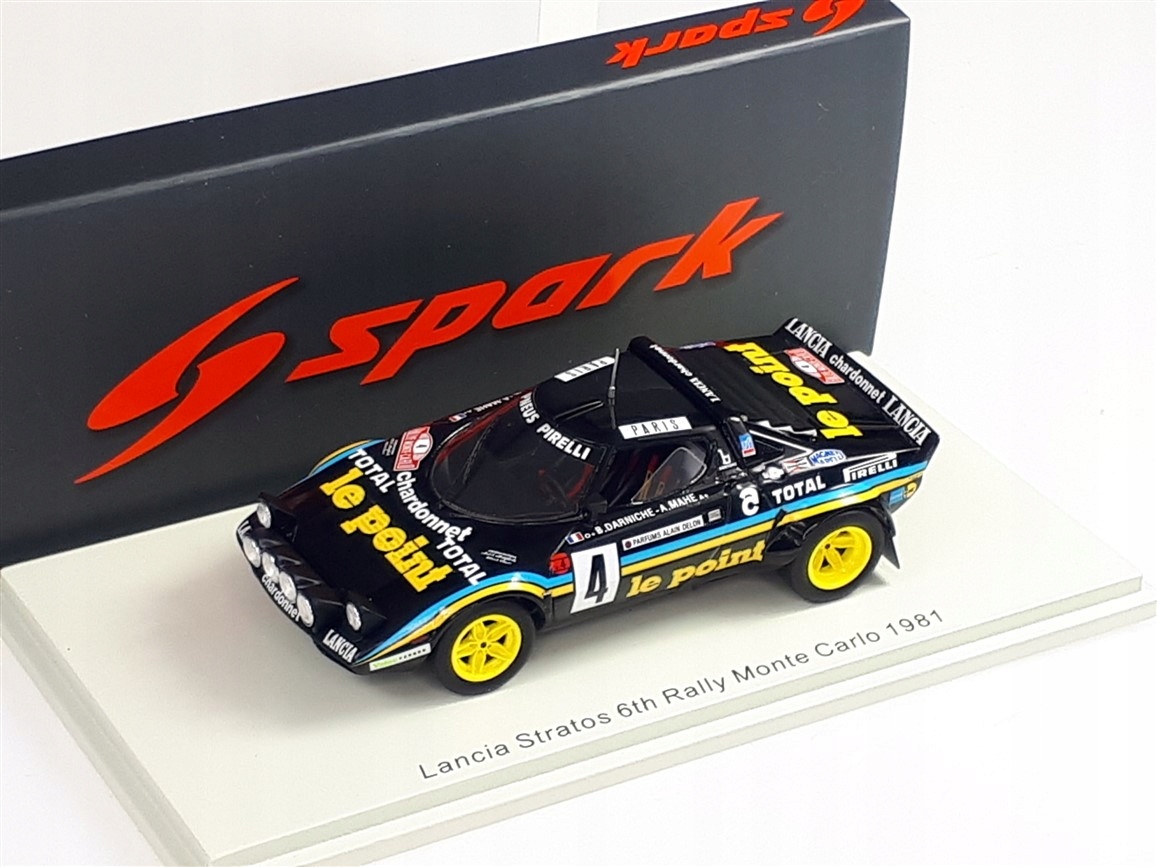 Spark Lancia Stratos B.Darniche 6th Rallye Monte Carlo 1981 1:43
