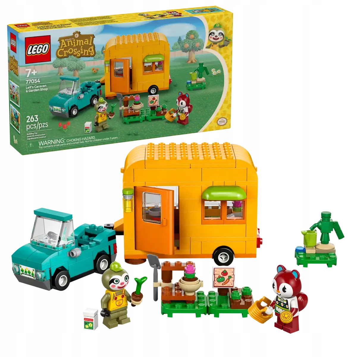 Lego Animal Crossing Leif a jeho karavan a zahradnický obchod 77054
