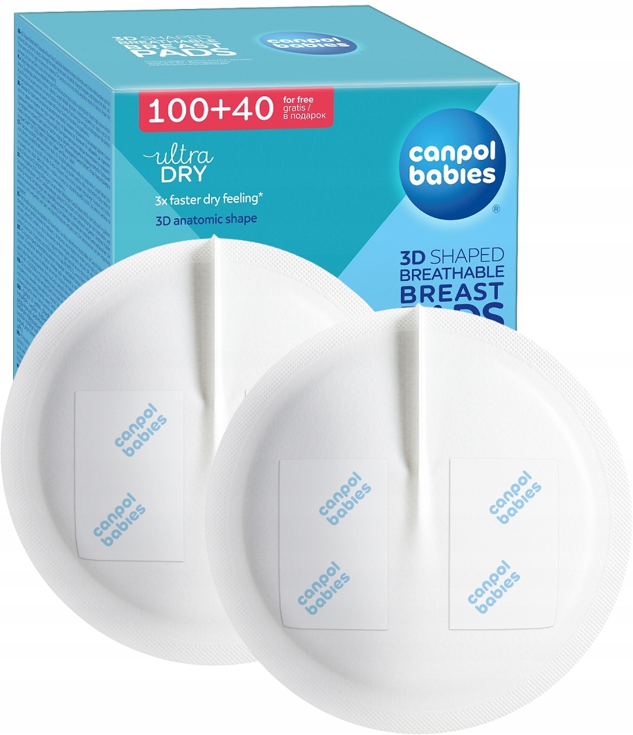 CANPOL WKŁADKI LAKTACYJNE ŻELUJĄCE SAMOPRZYLEPNE 3D 140szt